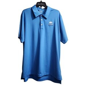 Adidas Golf Polo Shirt Performance‎ Blue Fairtree Golf Club Logo Size L